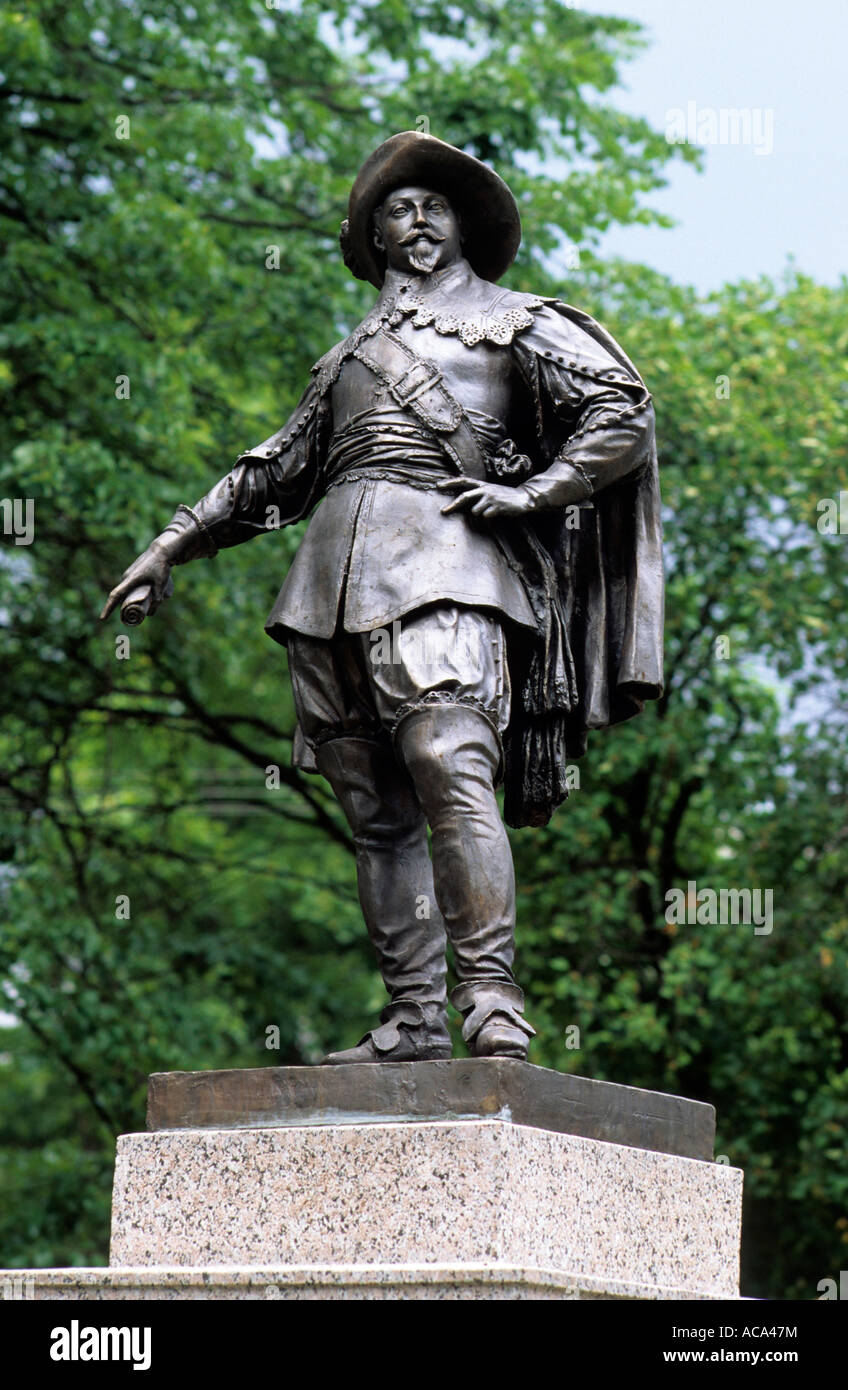 Monument Gustav II Adolf de Suède, Tartu, Estonie Banque D'Images