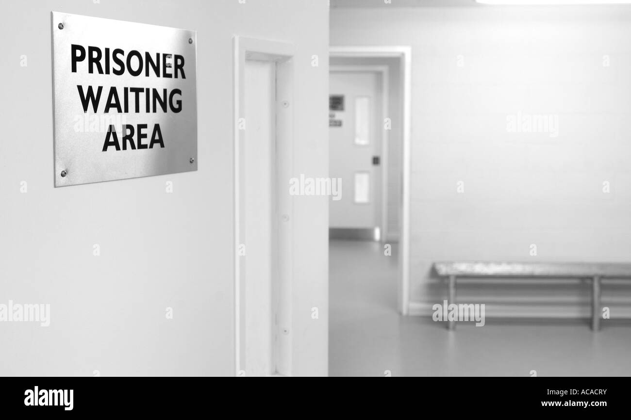 Prisonnier d'attente Banque D'Images