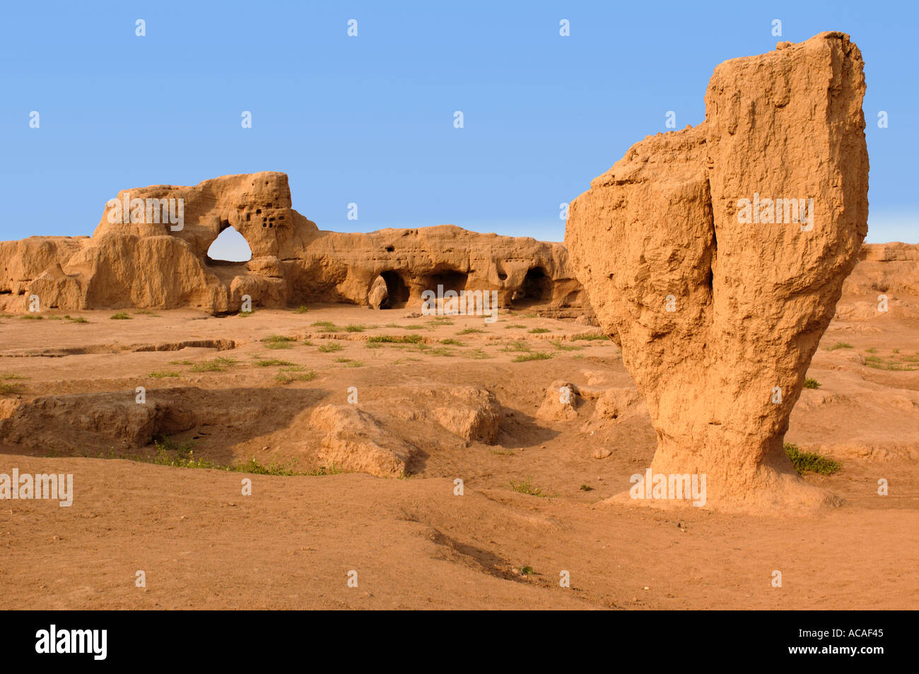 Gaochang ville détruite Turpan Xinjiang Chine Banque D'Images