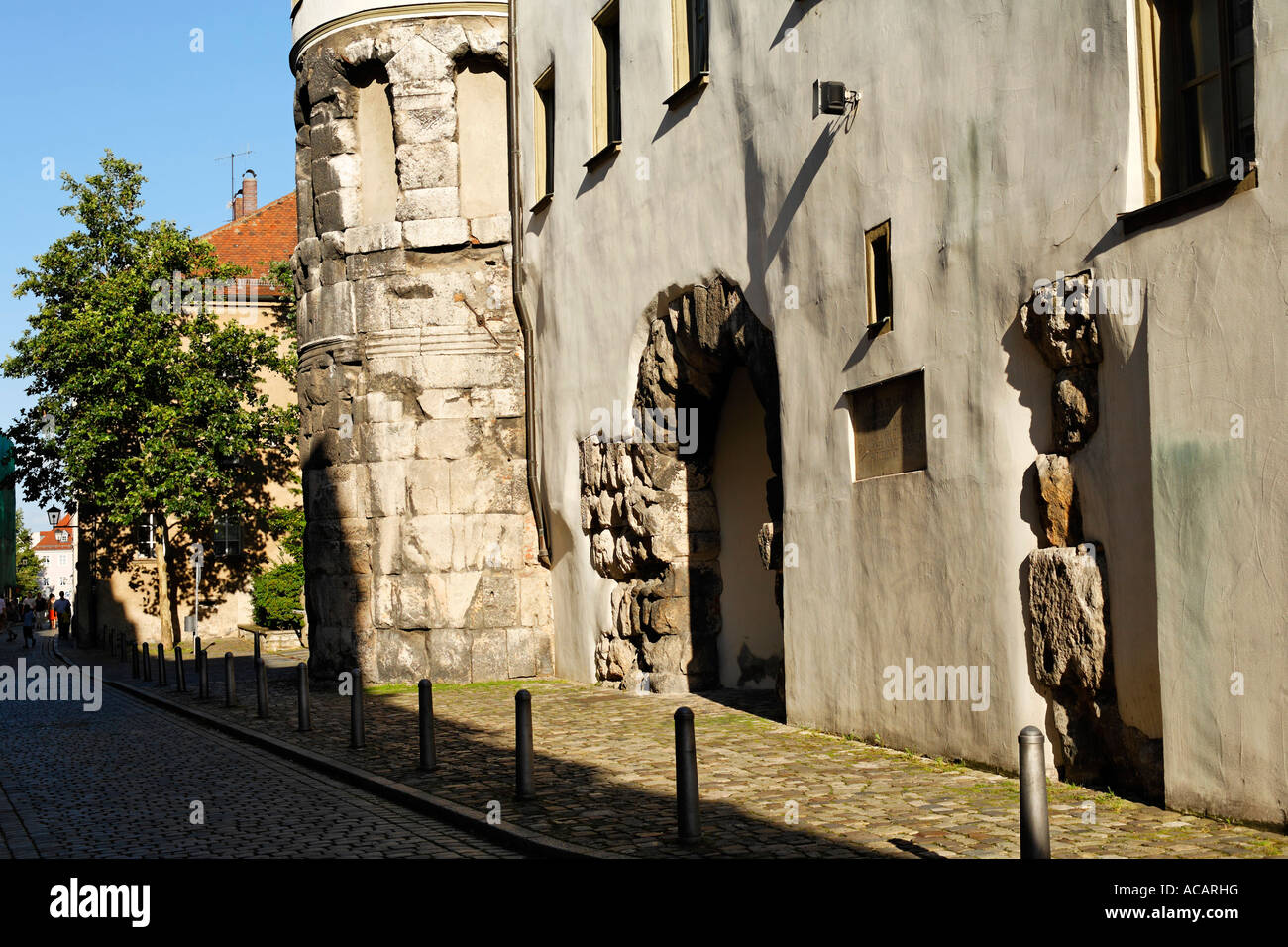 Porta Praetoria, Regensburg, Allemagne Banque D'Images