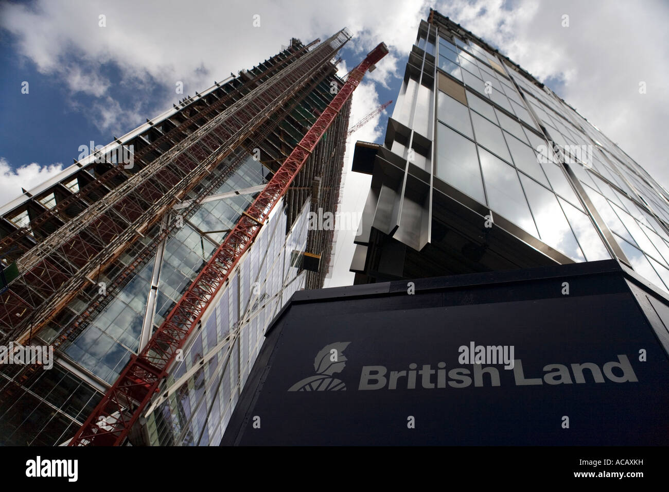 Broadgate Tower en construction développé par British Land Banque D'Images