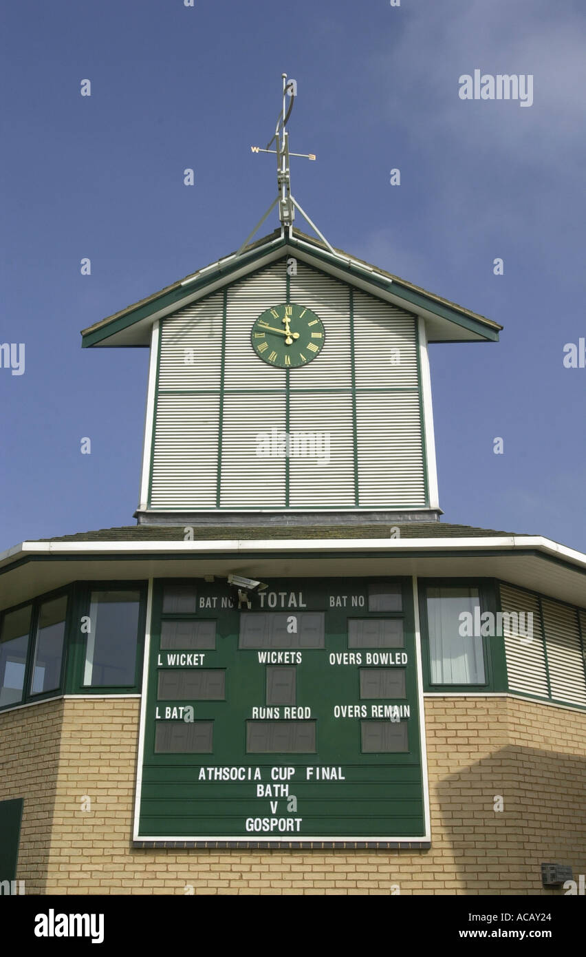 Le Cricket Pavilion Campbell Park Milton Keynes Buckinghamshire UK Banque D'Images
