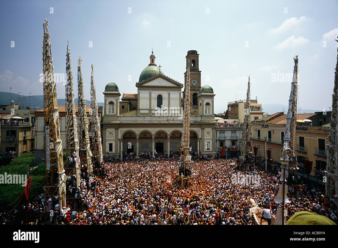 Nola Italie NA Festa dei Gigli Gigli, Festival de l'habituellement célébré le 22 juin Banque D'Images