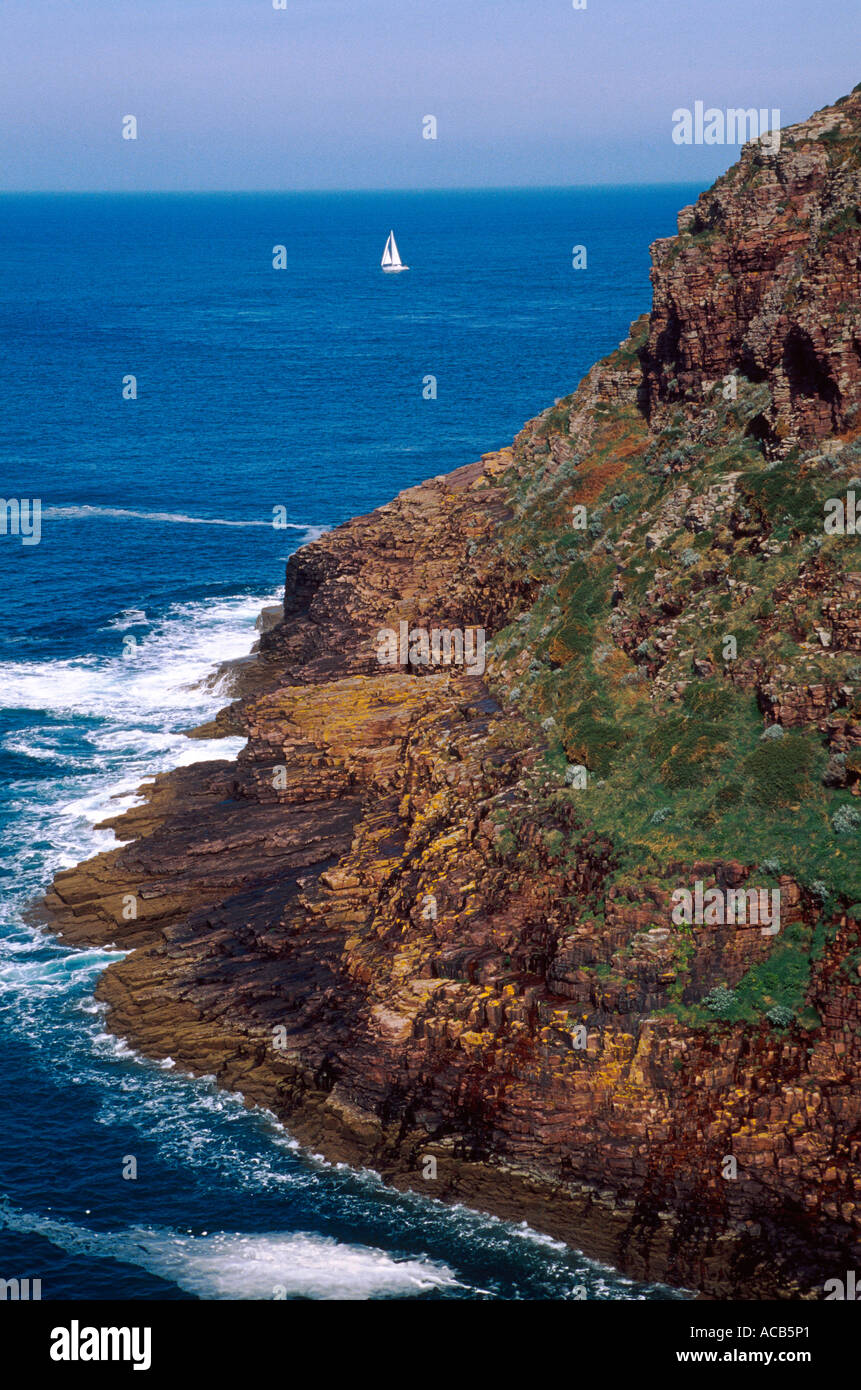 Côte de la Cap Fréhel dans les Côtes d Armor France Banque D'Images