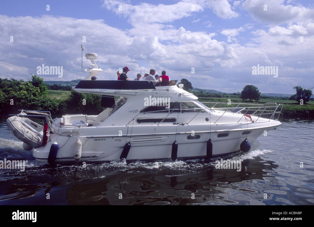 Cruiser sur le Canal de la Netteté Gloucestershire Banque D'Images