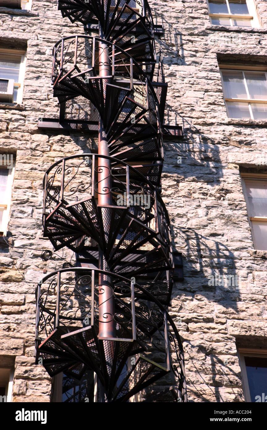 Incendies en spirale échapper à Eureka Springs Arkansas USA Banque D'Images