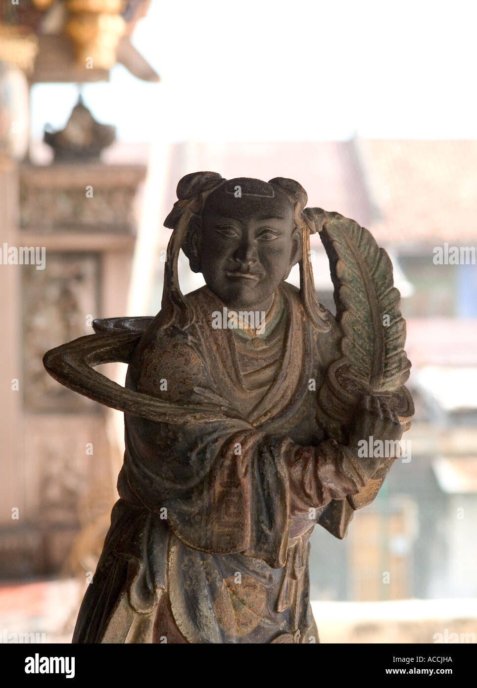 Khoo Kongsi détail statue, Georgetown Penang Malaisie Banque D'Images