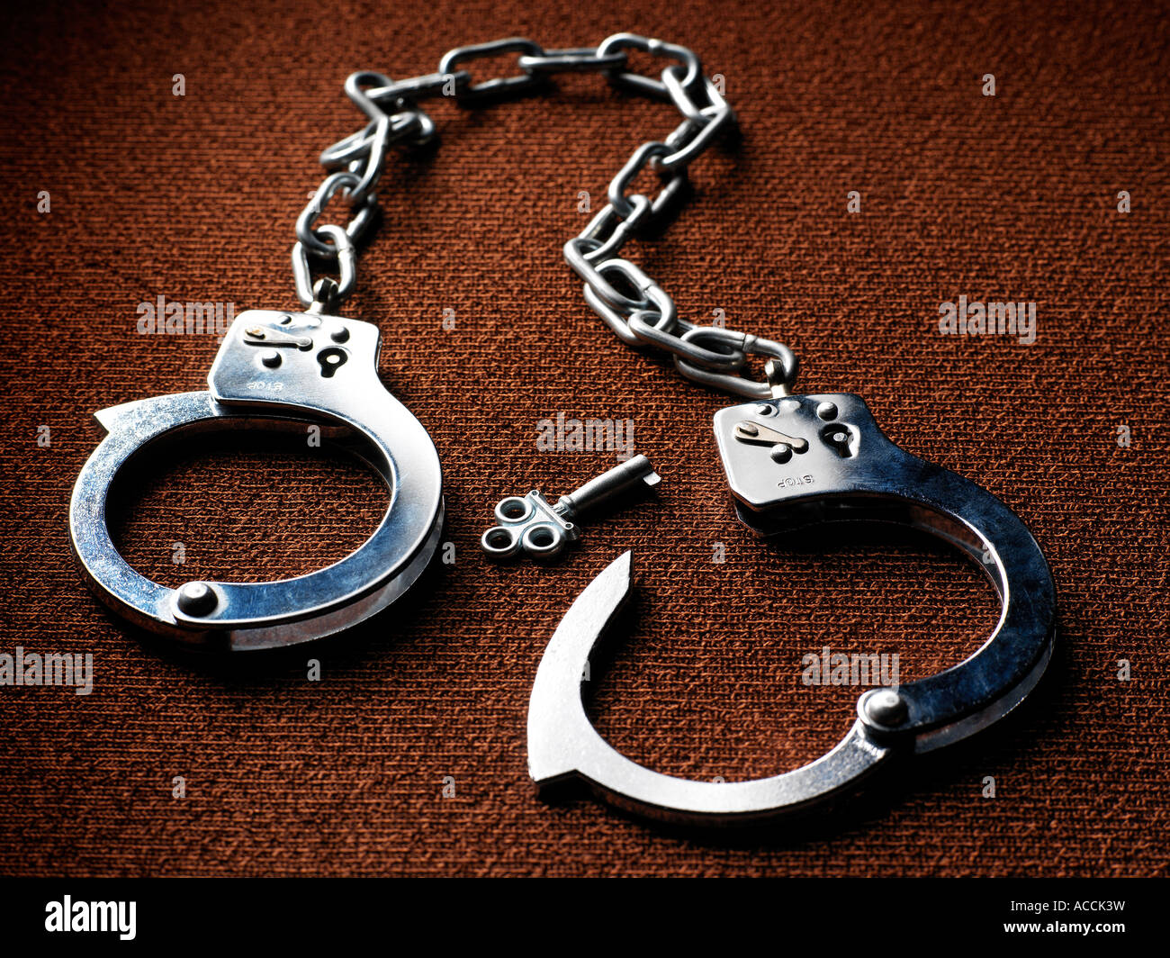 Menottes. Banque D'Images