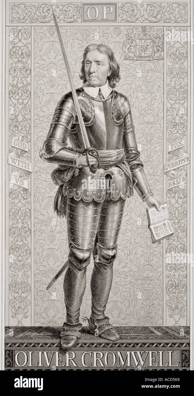 Oliver Cromwell, 1599-1658. Leader militaire et politicien anglais. Chef de l'État, 1653 à 1659. Banque D'Images