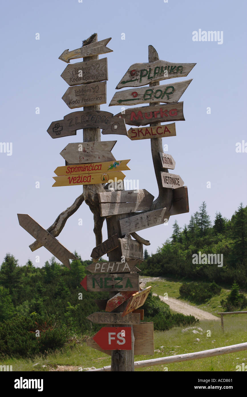 Almgebiet Velika planina dans Steiner Alpen Oberkrain Slowenien Slovénie Banque D'Images