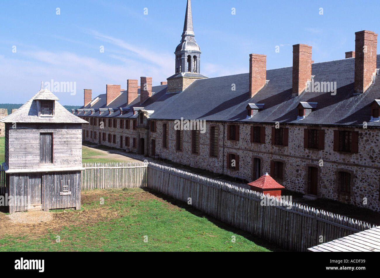 Forteresse de Louisbourg, l'île du Cap-Breton en Nouvelle-Écosse, Canada Banque D'Images