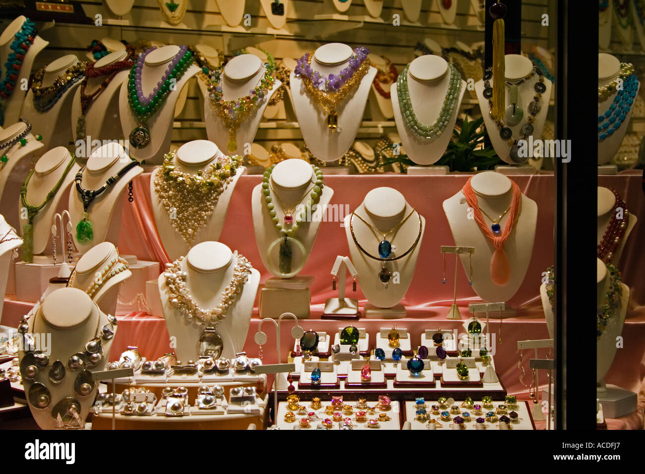 La Boutique bijoux Banque D'Images