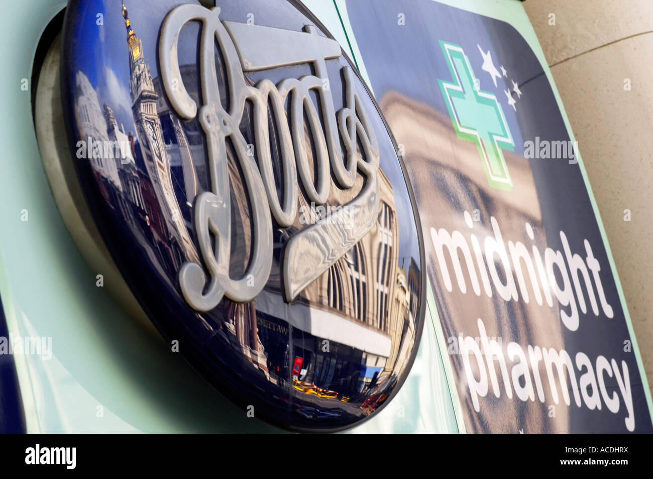 Inscrivez-Boots the Chemist Banque D'Images