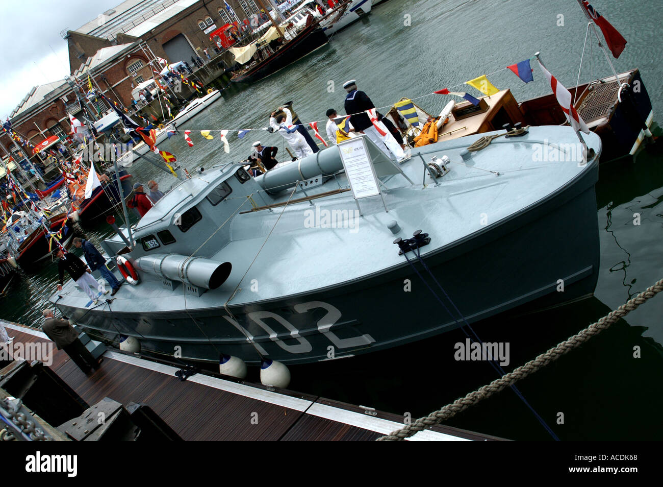 Vospers motor torpedo boat prototype de 1937 MTB 102 phare amiraux à Dunkerque Banque D'Images