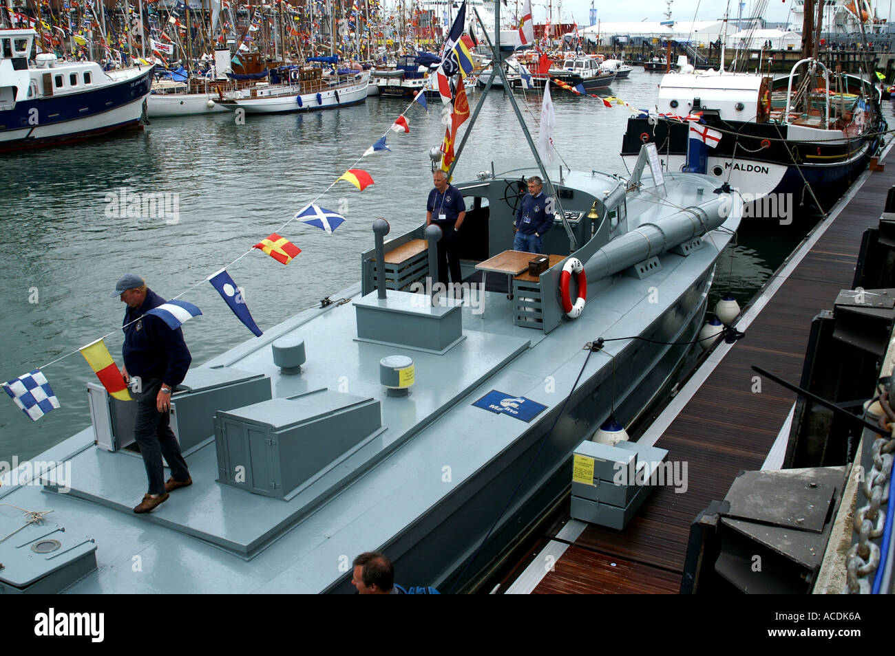 Vospers motor torpedo boat prototype de 1937 MTB 102 phare amiraux à Dunkerque Banque D'Images