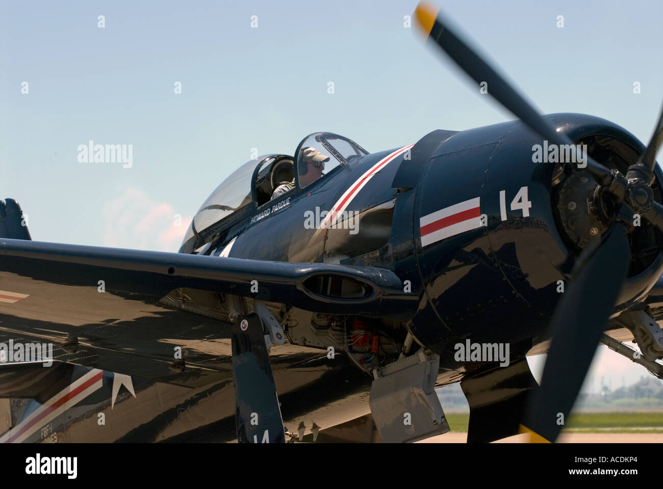 La préparation pour le décollage Banque D'Images