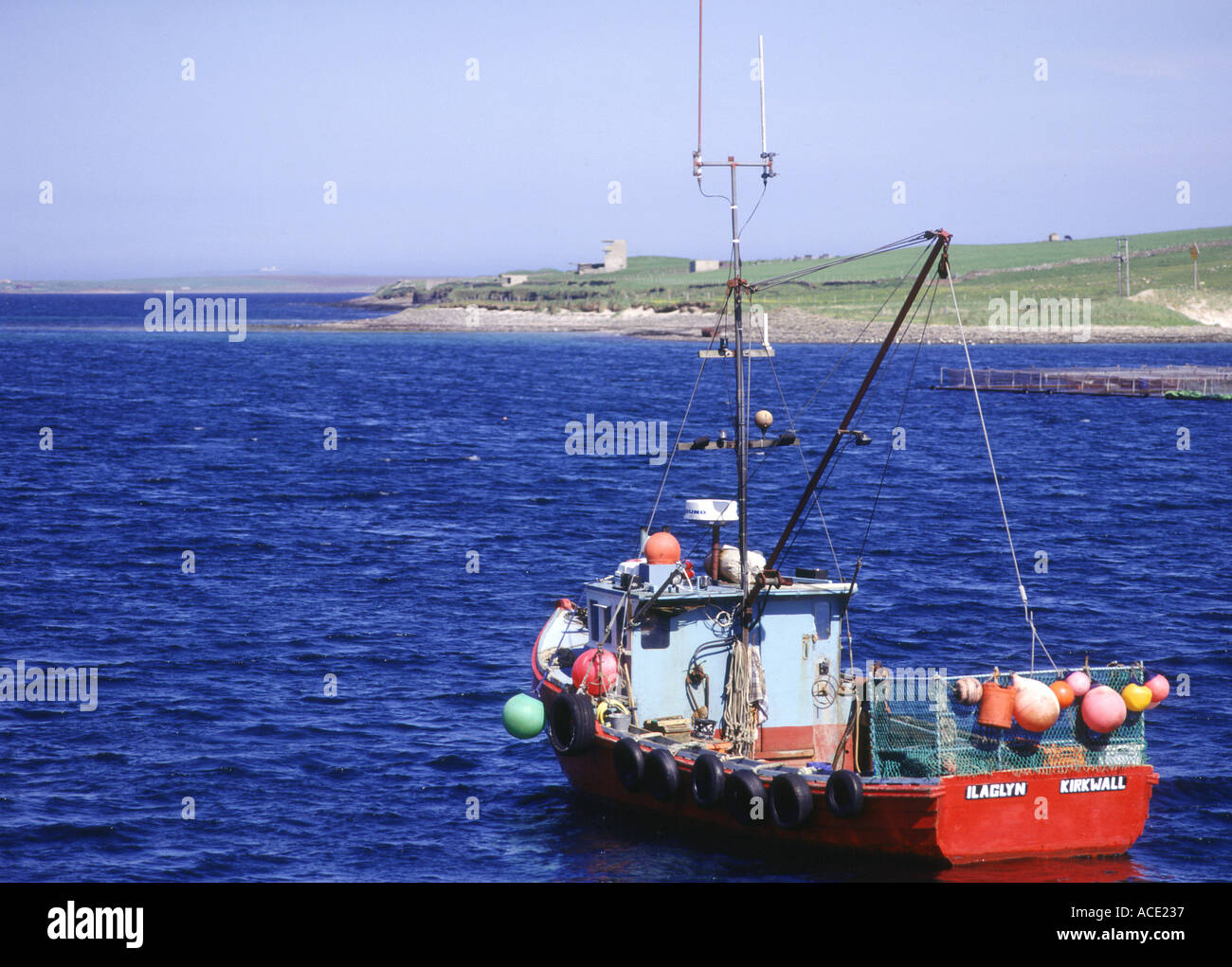 Pêche bateau de pêche ORKNEY DH à l'ancre son Weddell Banque D'Images