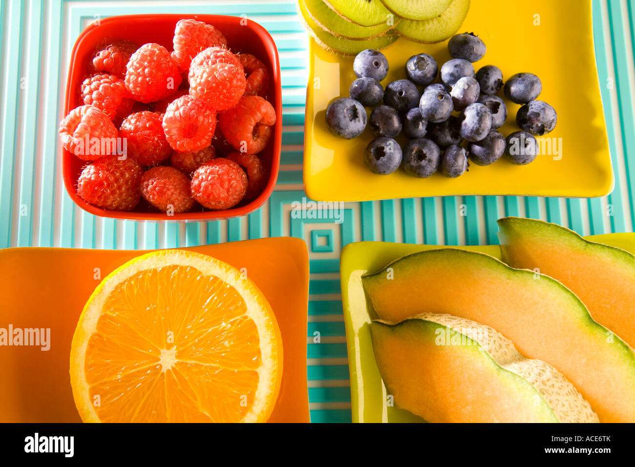 Un assortiment de fruits frais Banque D'Images Un assortiment de fruits frais Banque D'Images