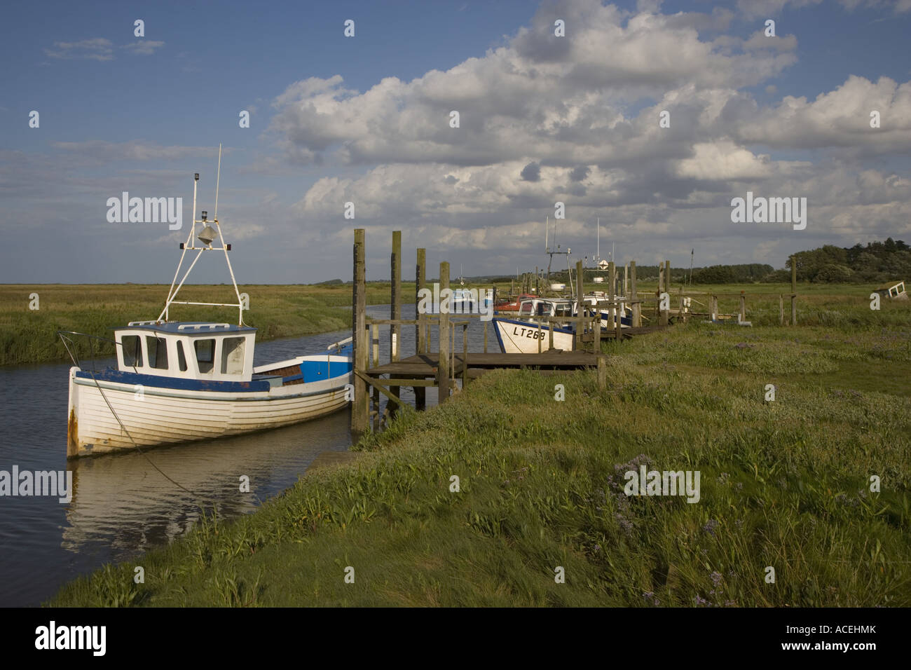 Le joli village côtier de Thornham Staithe près de Hunstanton à Norfolk Banque D'Images