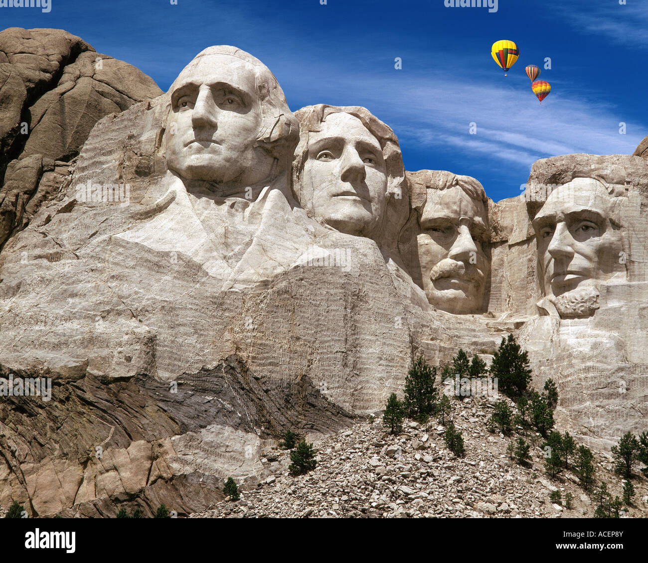 USA - DAKOTA DU SUD : Mont Rushmore National Memorial Banque D'Images