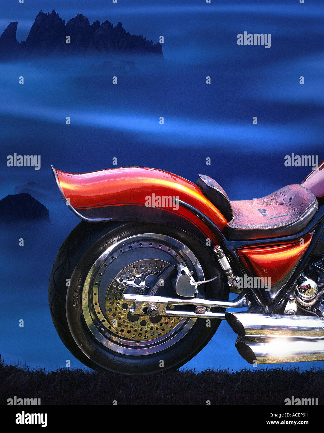 PHOTO ART : Harley Davidson Banque D'Images