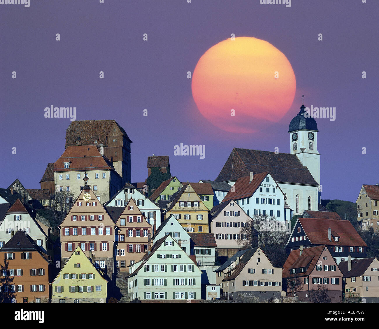 DE - BADE-WURTEMBERG : Altensteig Banque D'Images