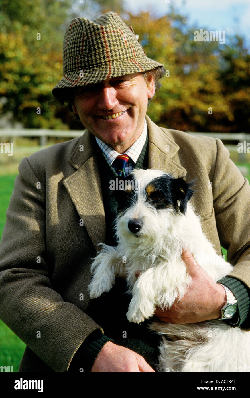 Le comté de Meath Irlande gentleman farmer William Jonson à Newgrange Parution Modèle agricole Banque D'Images