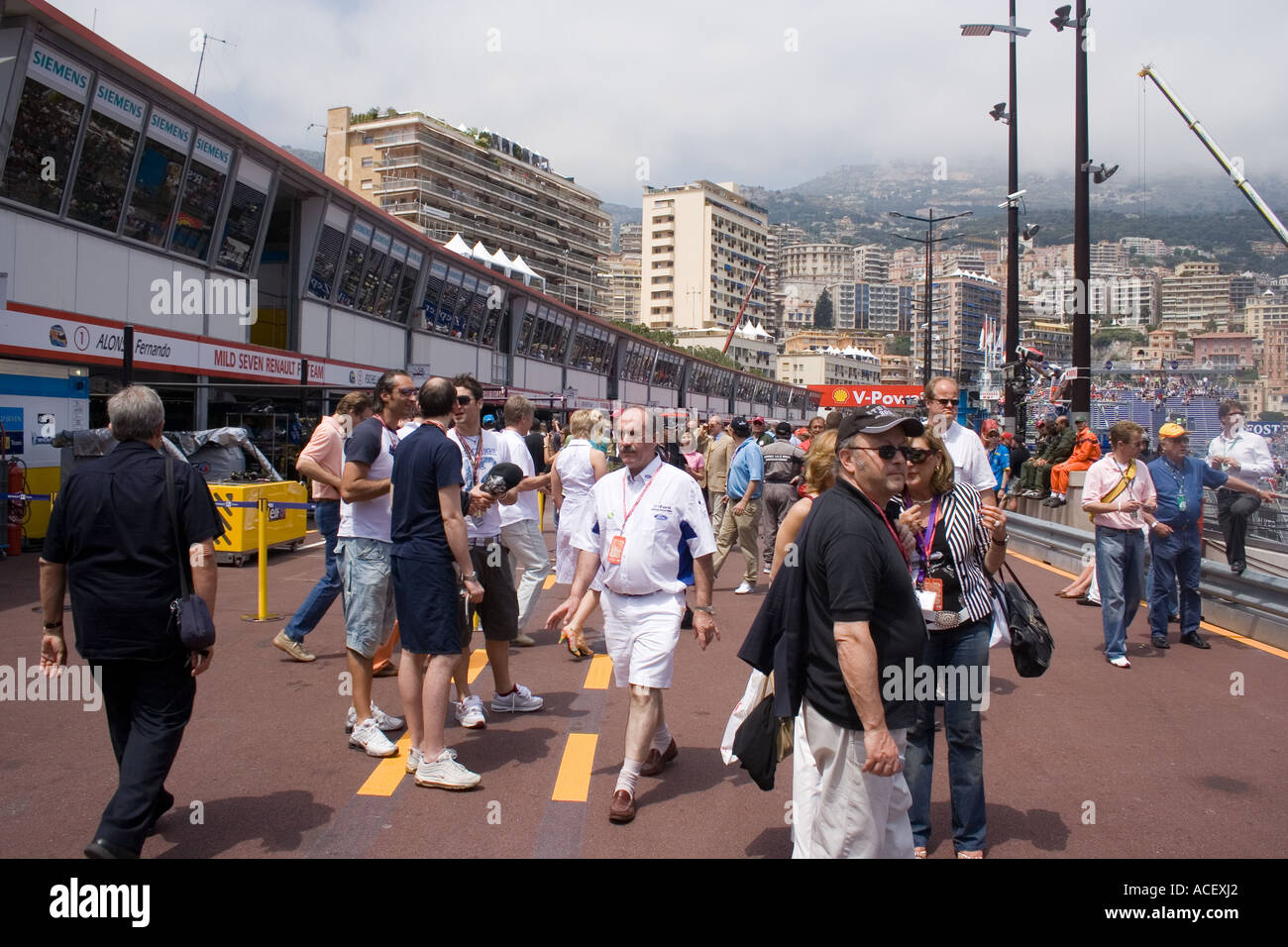 Monaco Grand Prix Paddock Photo Stock - Alamy