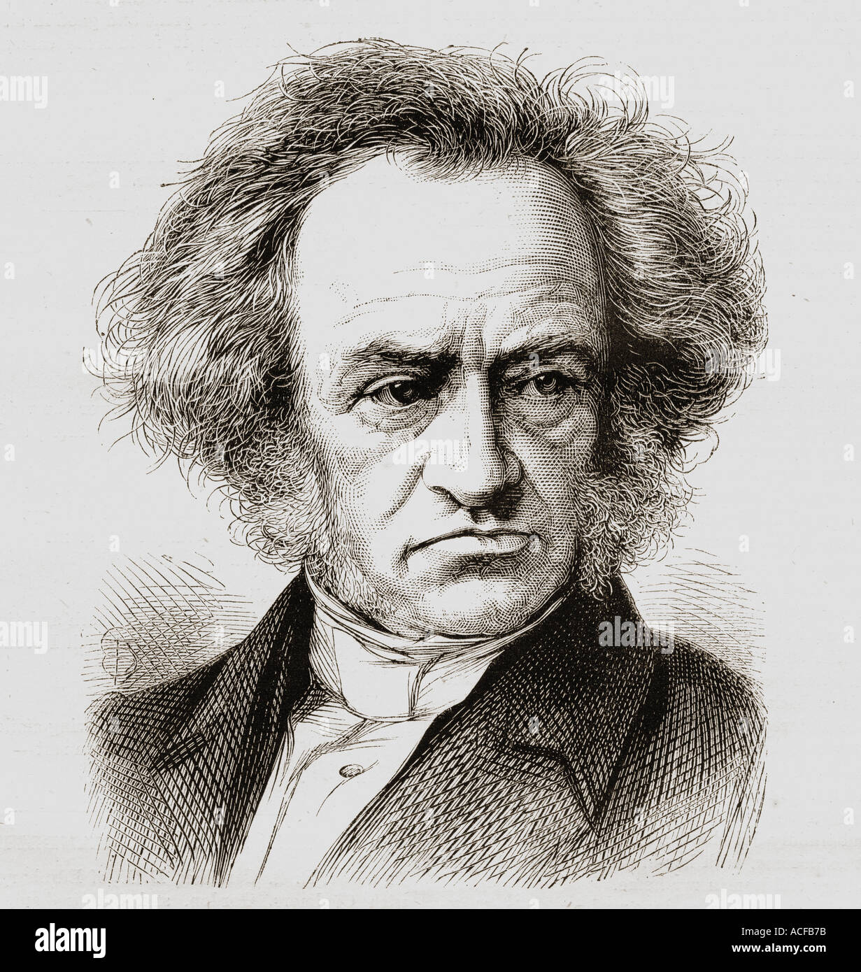 Rev Robert Smith Candlish, 1806 - 1873. Le ministre écossais, figure de proue de la perturbation de 1843. Banque D'Images