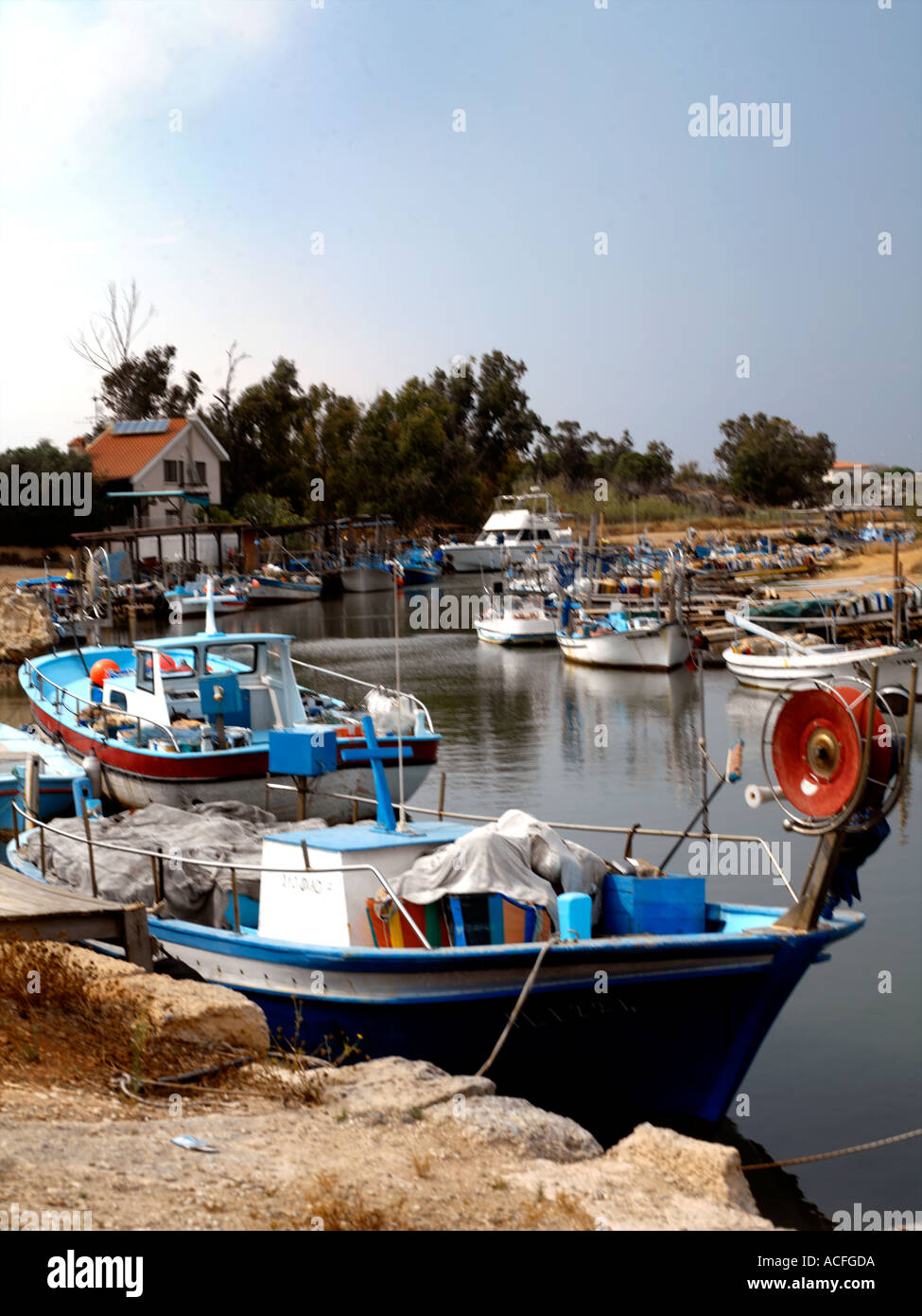 Potamos Chypre Village de pêcheurs Banque D'Images