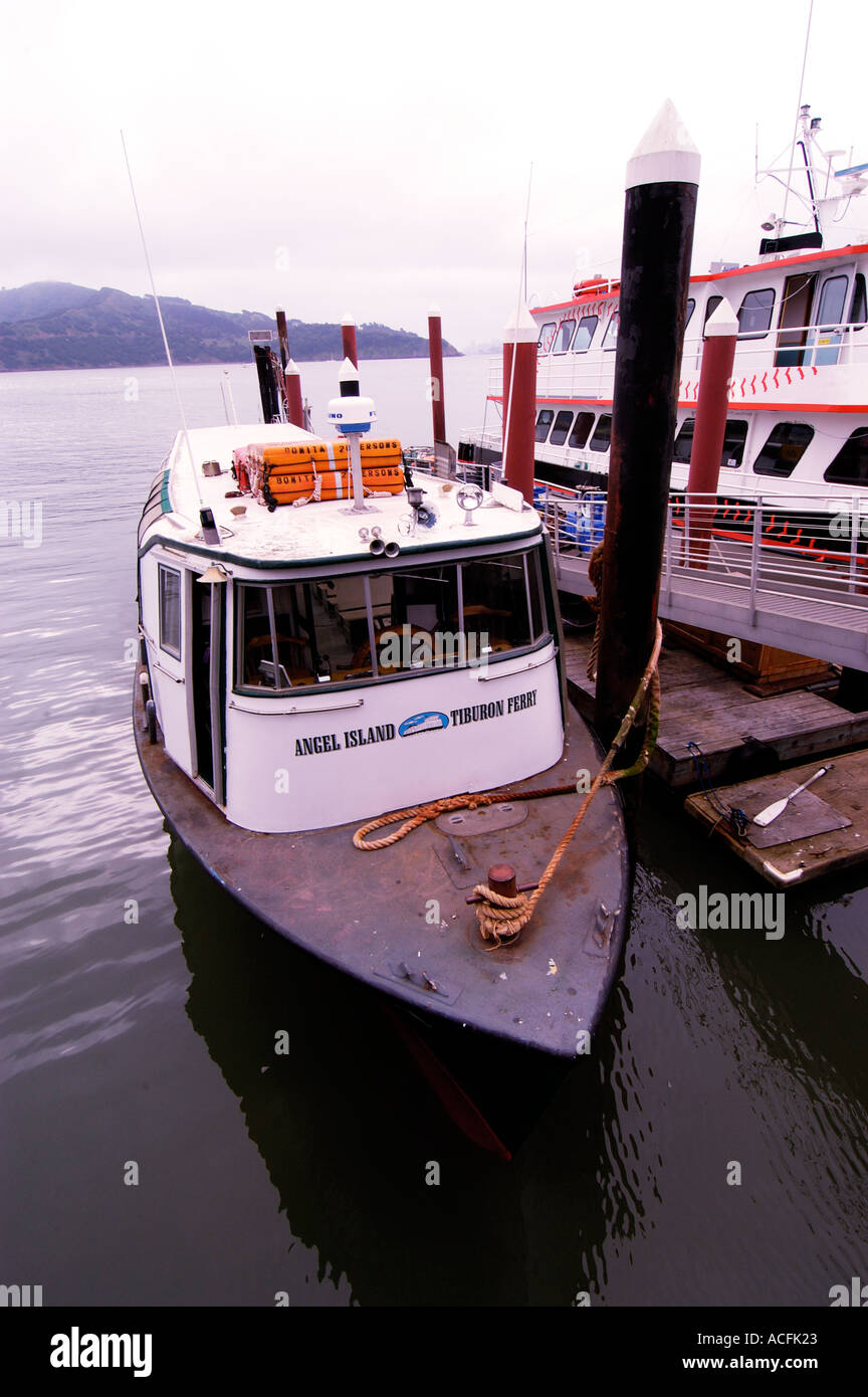 Bateau de patrouille Cove Tiburon California United States Banque D'Images
