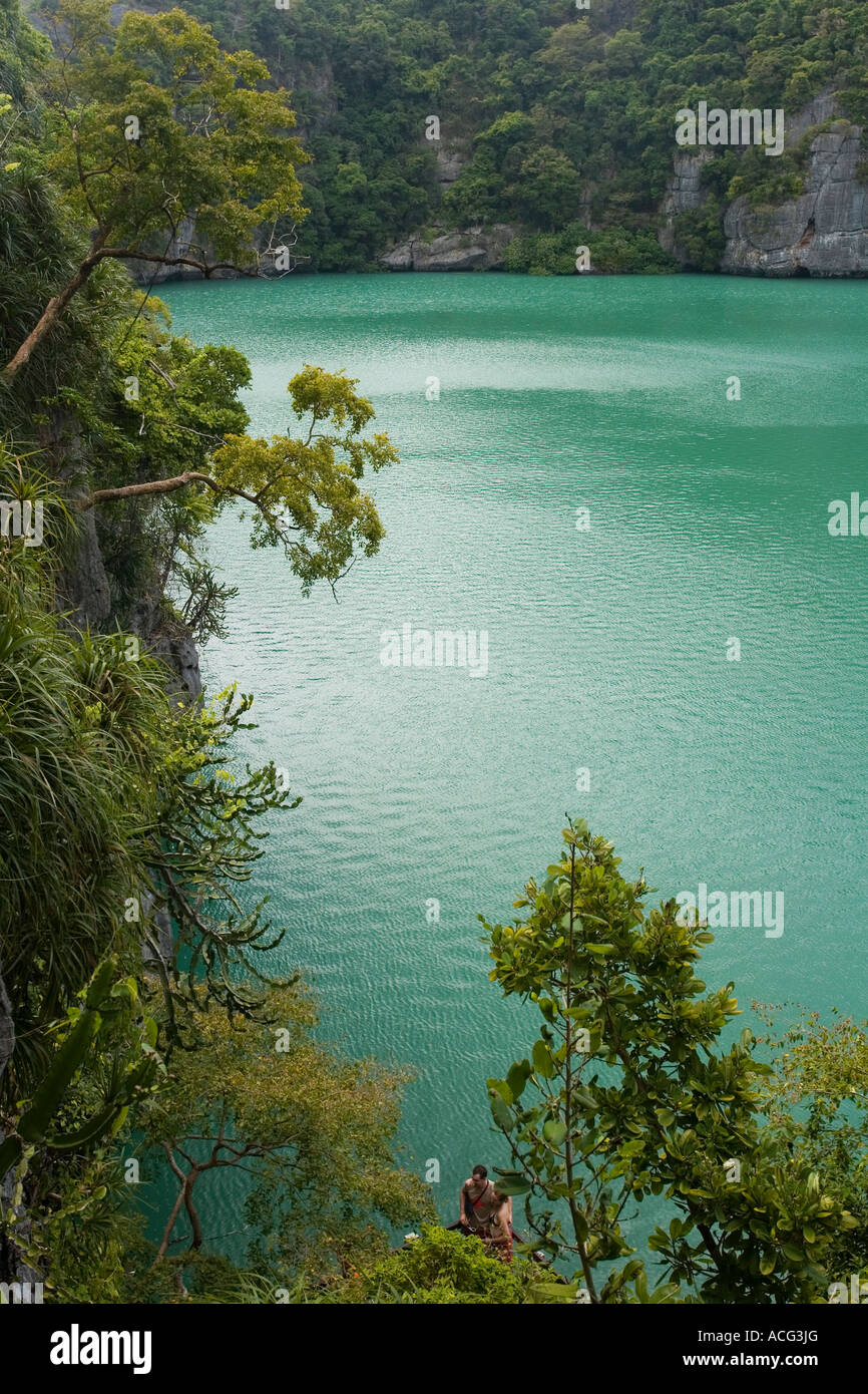 Thale Nai mer Emerald Lake Ang Thong National Marine Park Ko Samui Thailande Banque D'Images