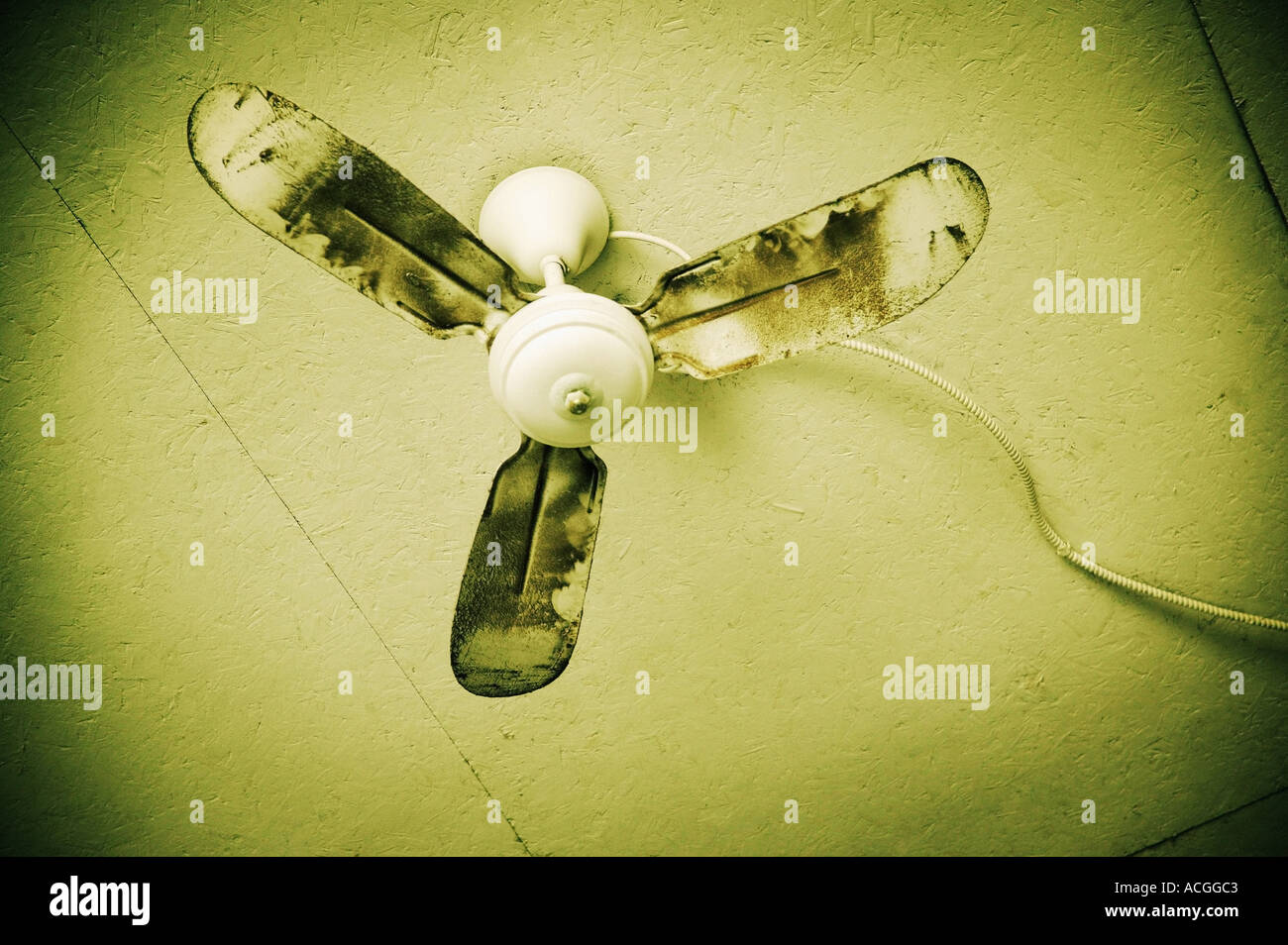 Ventilateur de plafond ancien Banque D'Images