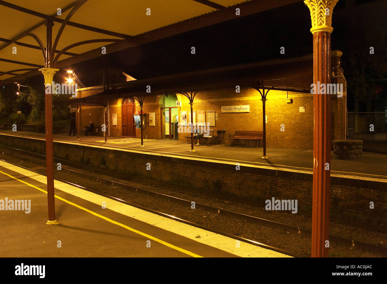 La gare de Brighton Centre Victoria Melbourne Australie Banque D'Images