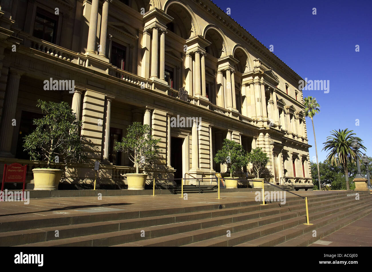 Ancien bâtiment du Trésor Victoria Melbourne Australie Banque D'Images