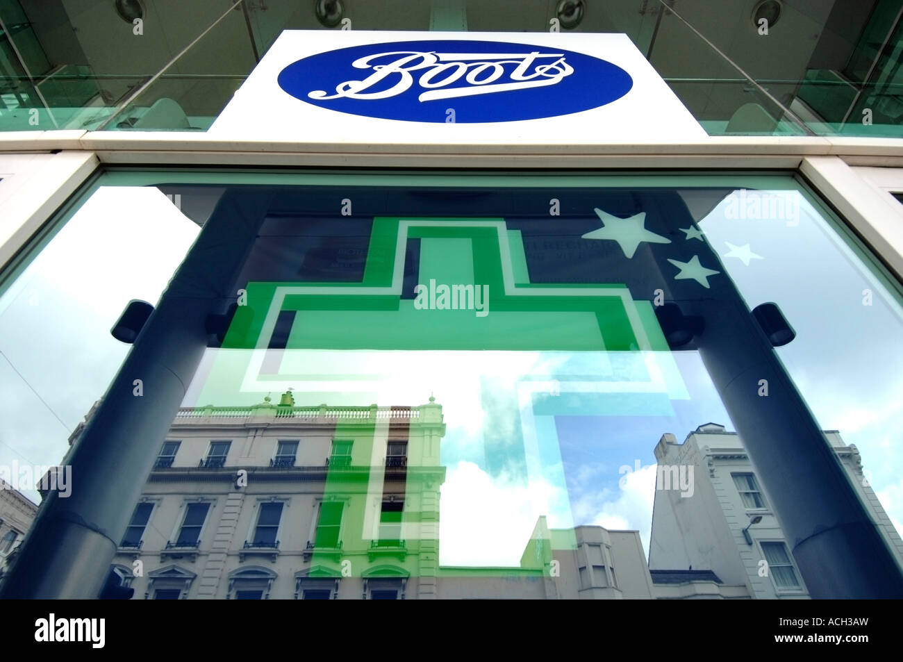 Inscrivez-Boots the Chemist Banque D'Images