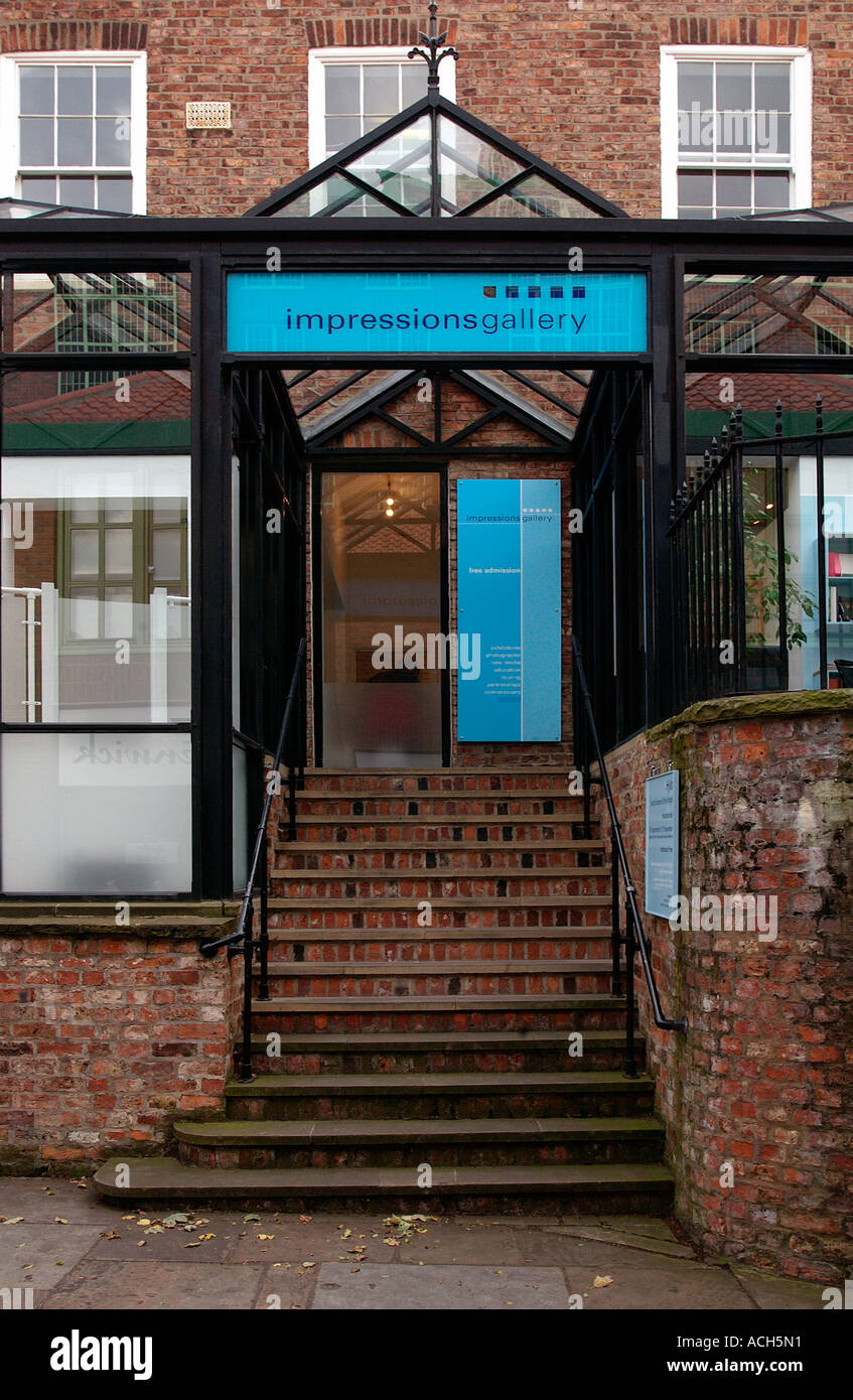 Impressions Gallery entrée privée, York, UK (1) Banque D'Images