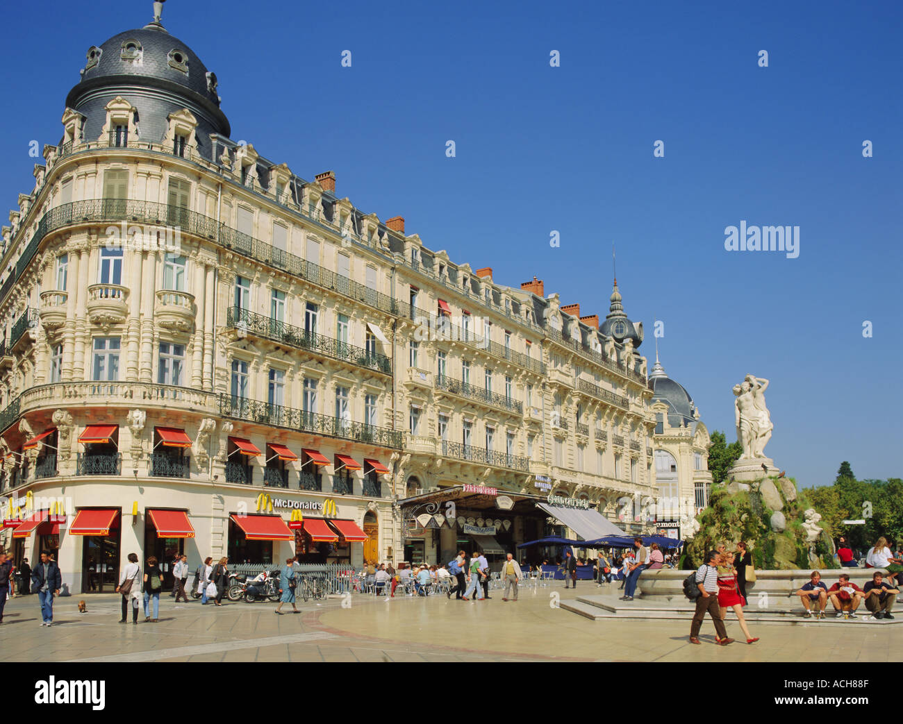 Place de la Comédie Montpellier France Europe Banque D'Images