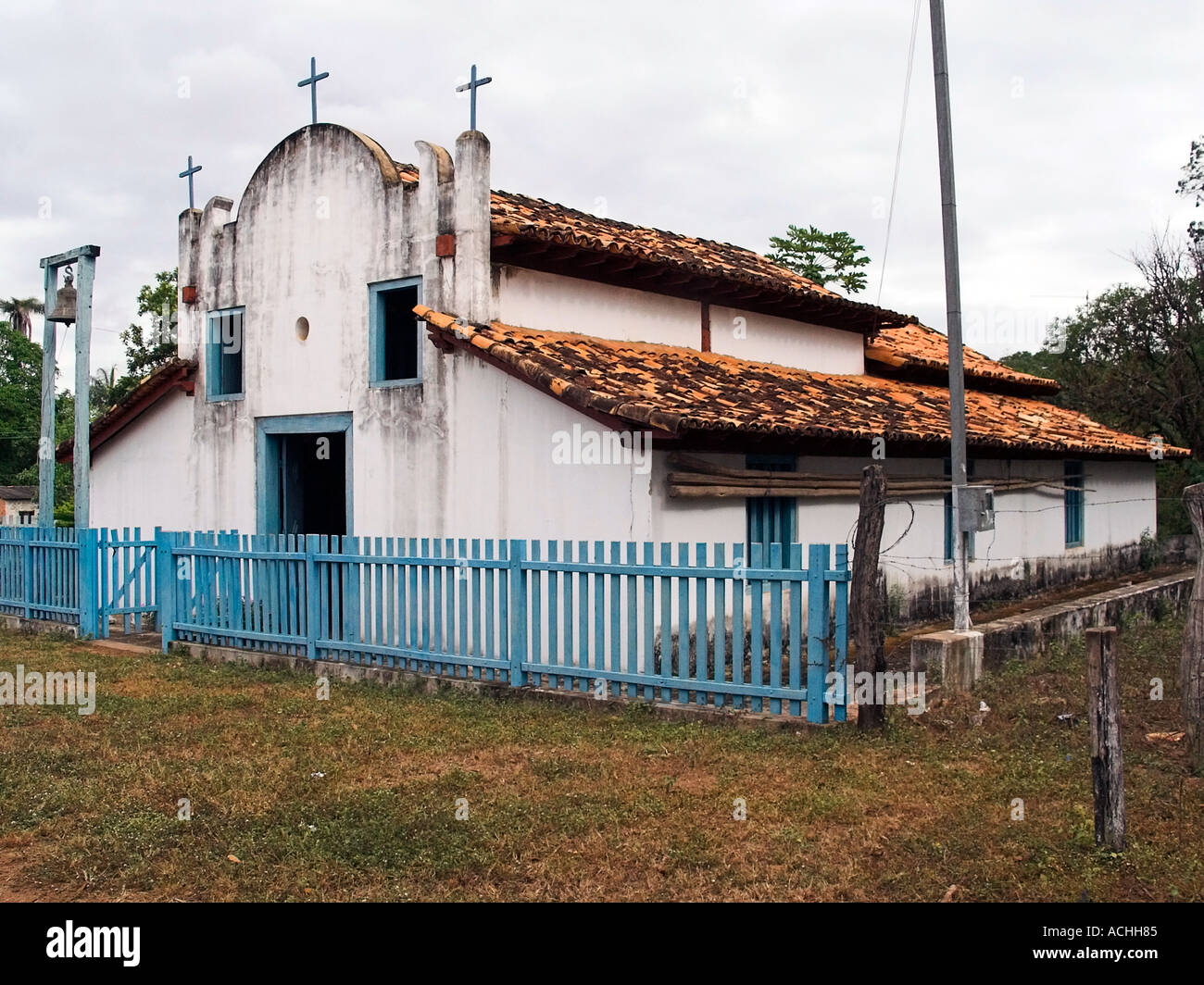 Eglise Notre Dame à Minas Gerais Brésil Morrinhos Banque D'Images