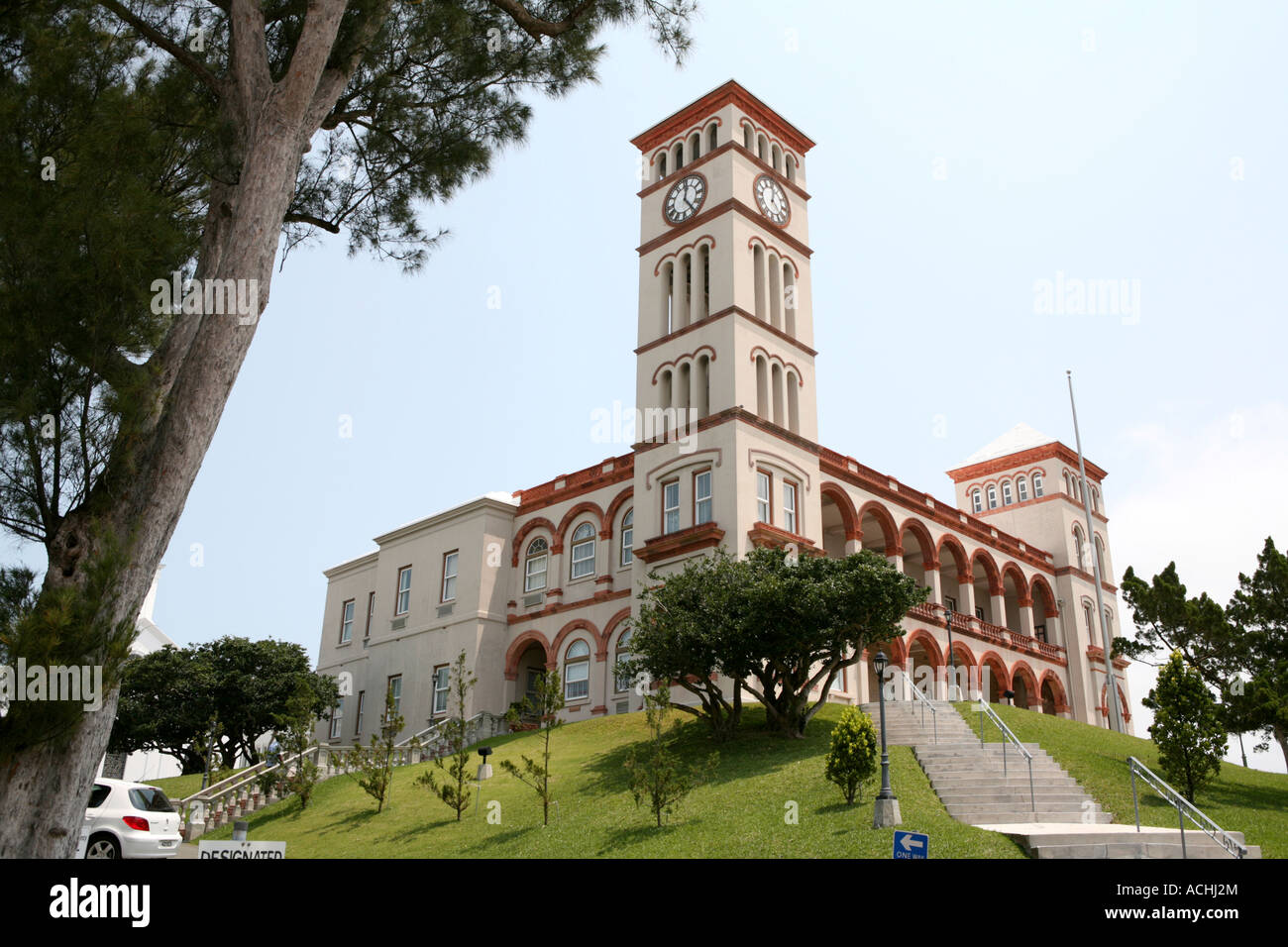 Chambre d'assemblée à Hamilton aux Bermudes par une belle journée ensoleillée en mai 2007 Banque D'Images