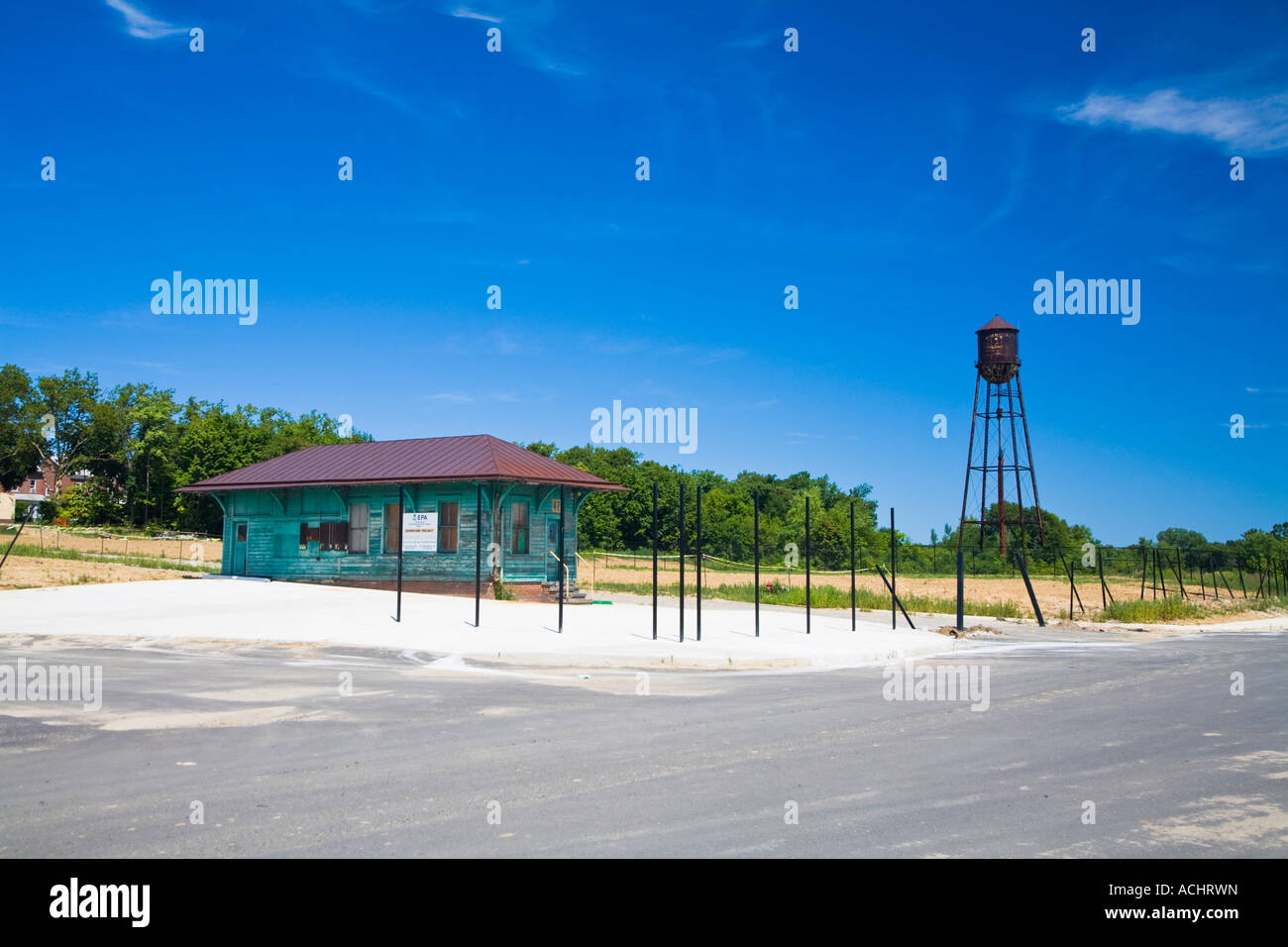 Roebling Steel maintenant un site de Superfund Banque D'Images