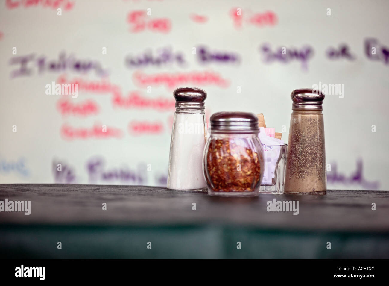 Salière et poivrière still life Banque D'Images