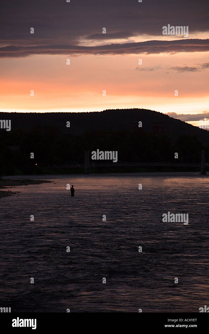 La pêche de nuit sur les îles Banque D'Images