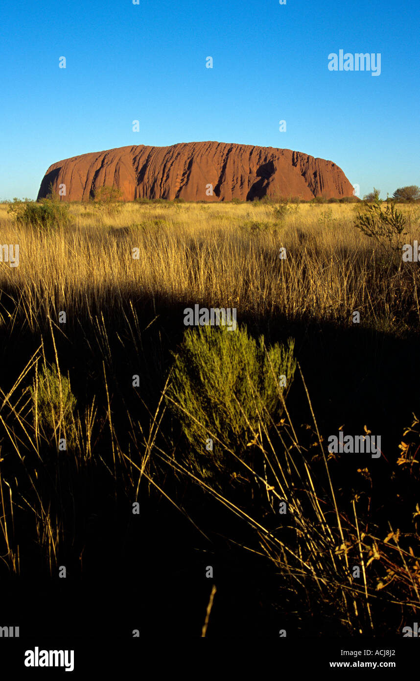 Le mont Uluru, Ayers Rock, Kata Tjuta National Park, Territoire du Nord, Australie Banque D'Images