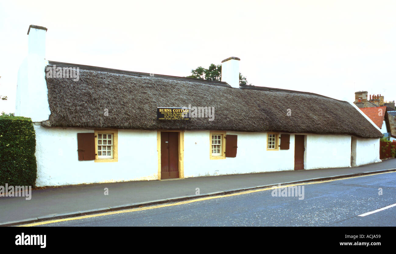 Robert Burns Cottage en Alloway Ayr Ecosse Banque D'Images