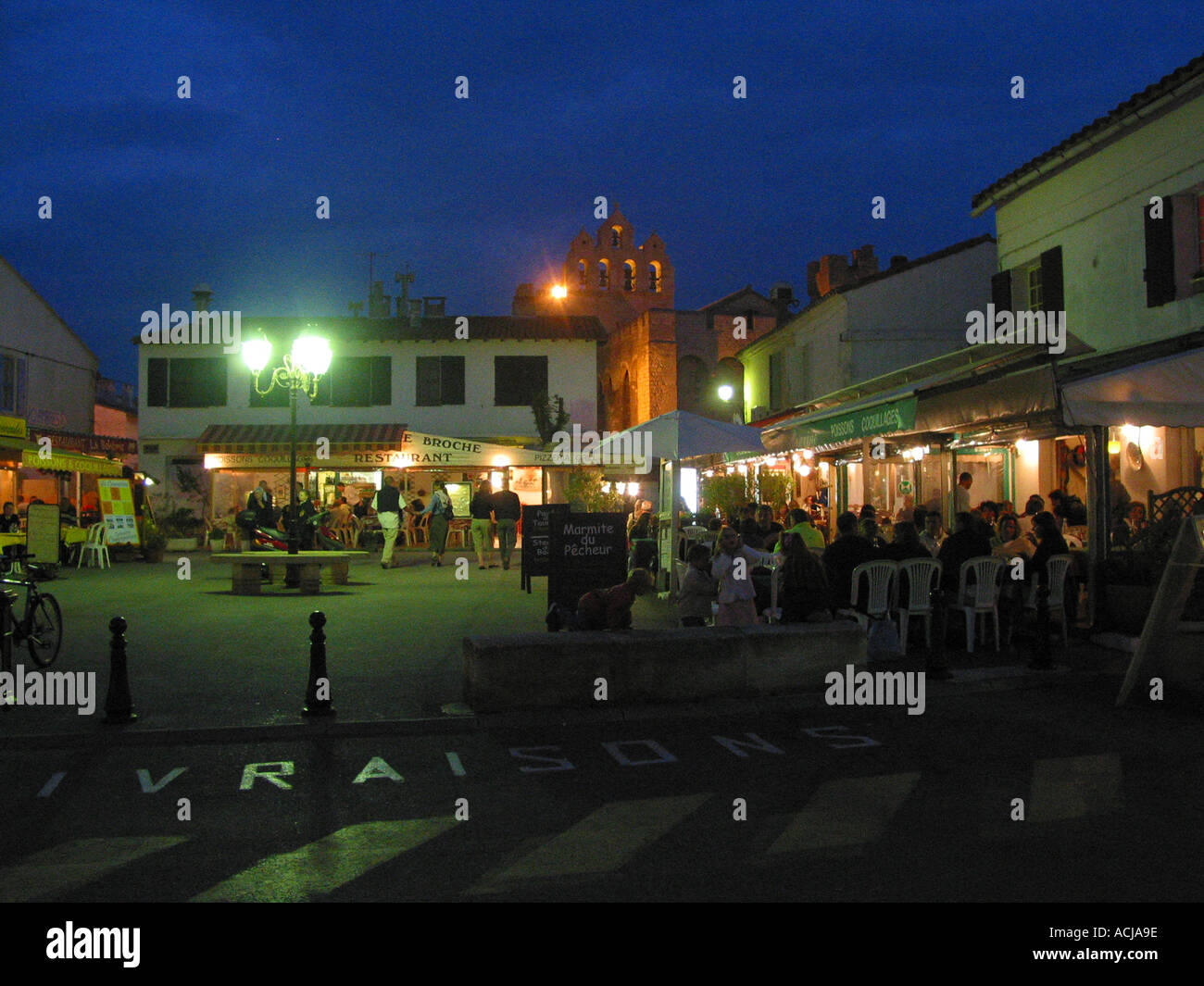 Les Saintes Maries de la Mer Abendstimmung Banque D'Images