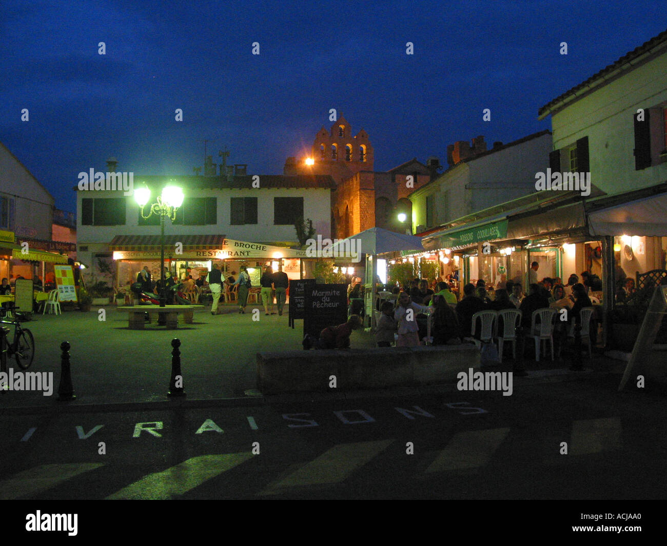 Les Saintes Maries de la Mer Abendstimmung Banque D'Images