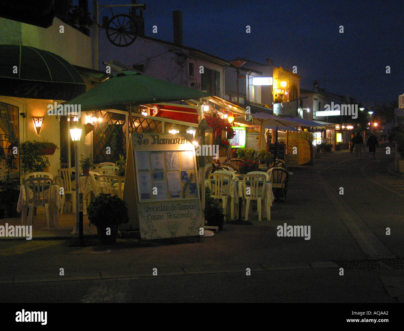 Les Saintes Maries de la Mer Abendstimmung Banque D'Images