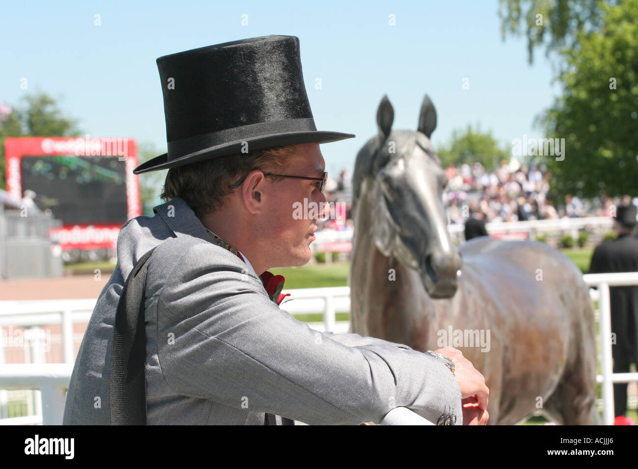 Haut de forme le jour de la course Banque D'Images