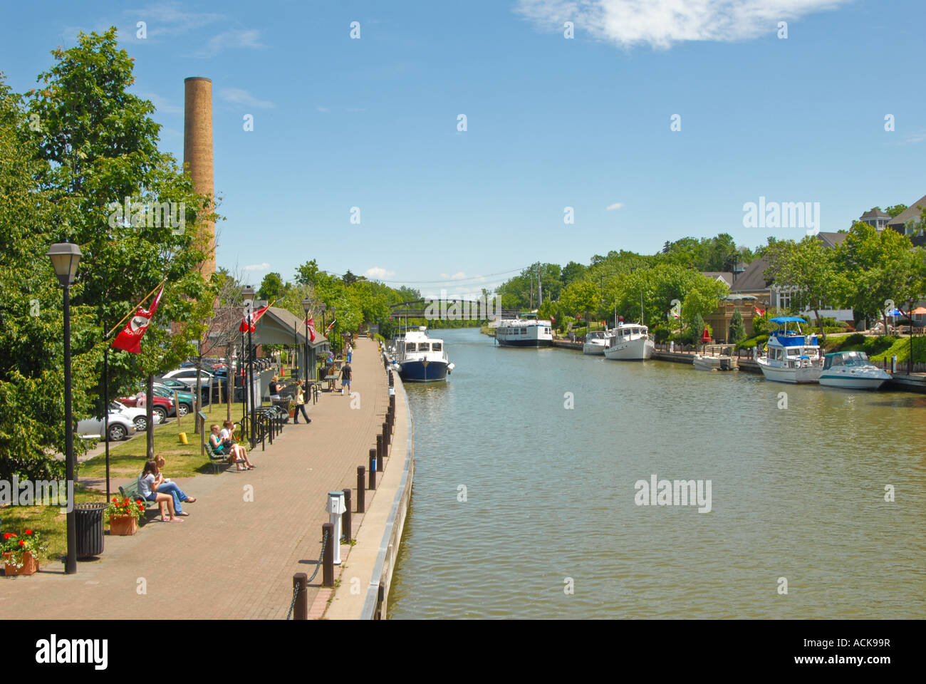 Erie Canal, Fairport NY USA Banque D'Images